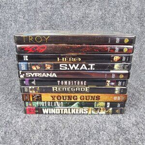 DVD Movie Bundle Lot of‎ 10 Action Adventure Western Drama